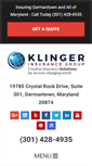 Mobile Screenshot of klingerinsurancegroup.com